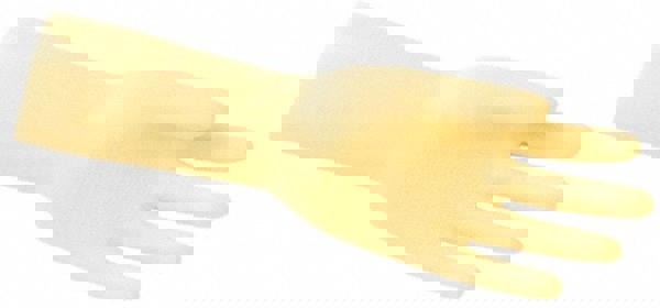 Chemical Resistant Gloves: Large, 18 mil Thick, Latex, Unsupported